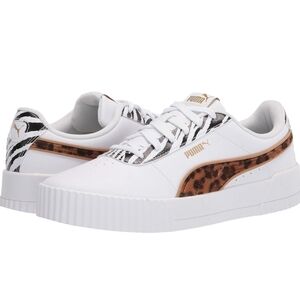 Rare! SOLD out style! Puma Carina Sneaker in Mixed Animal Print sz 8